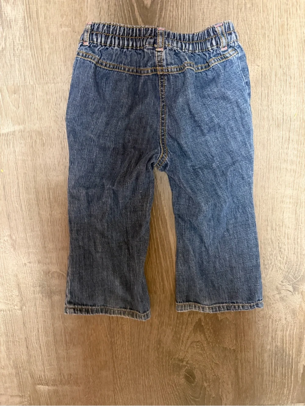 Gymboree Blue Denim Jeans with Pink Accents